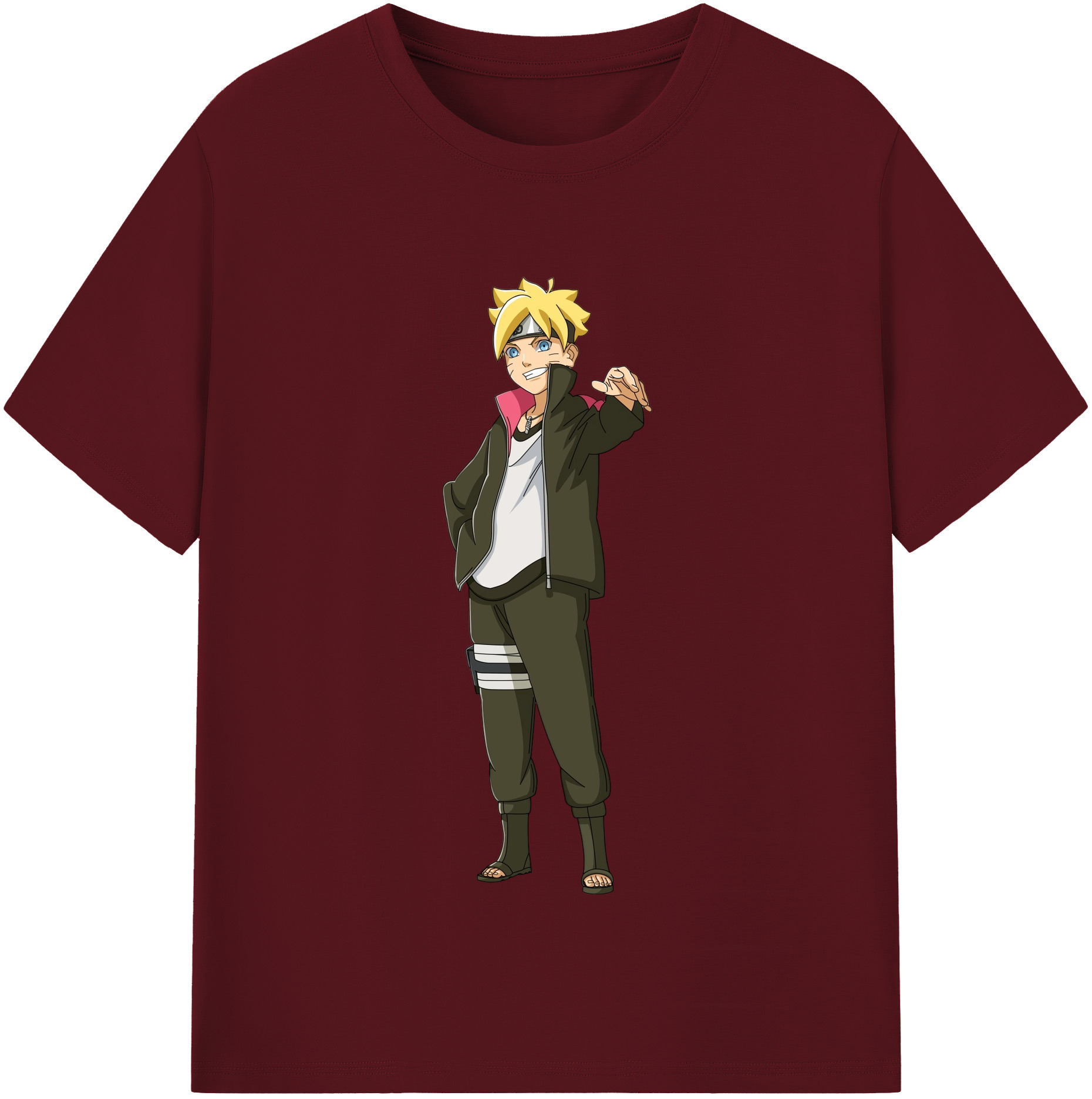 （画像用） NARUTO -ナルト- うずまき ボルト Uzumaki Boruto 綿100％半袖Tシャツ（フロントプリント）